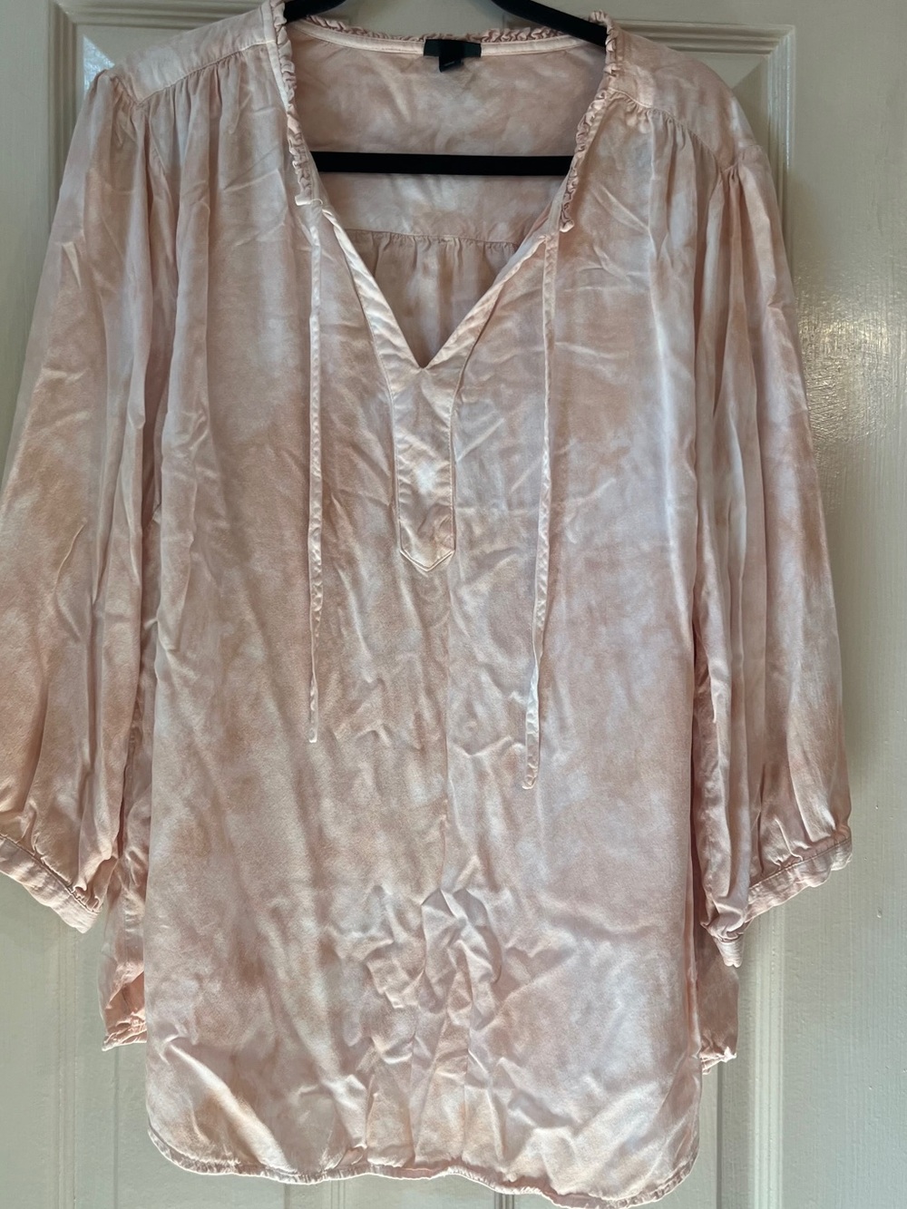 torrid Light Pink tie dye Peasant Tunic